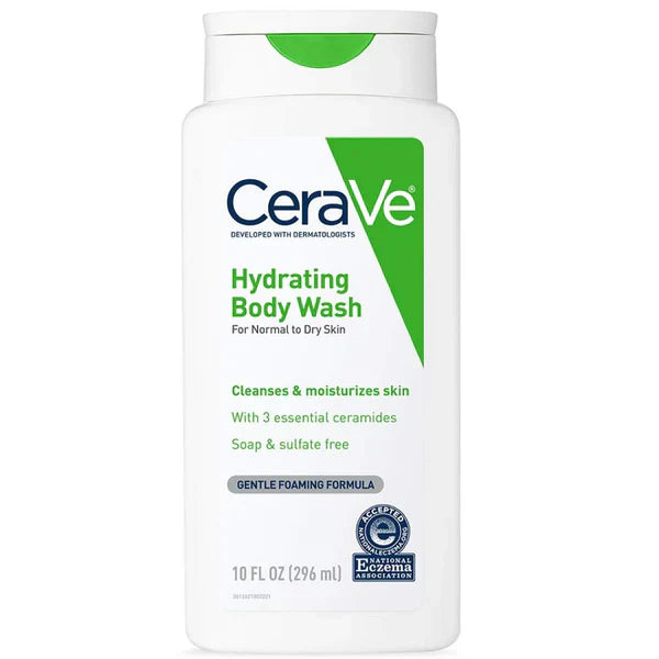 CeraVe Hydrating Body Wash For Normal To Dry Skin 296ml