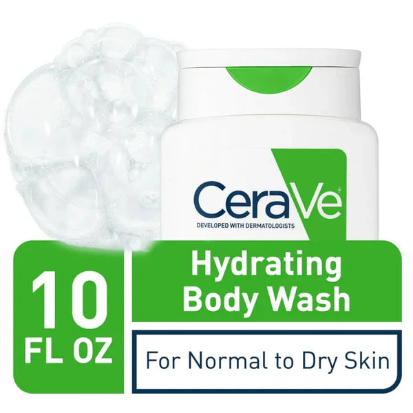 CeraVe Hydrating Body Wash For Normal To Dry Skin 296ml