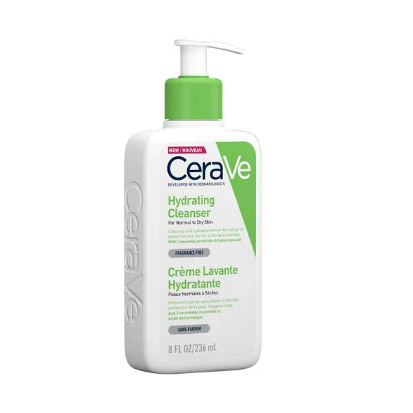 CeraVe Hydrating Cleanser For Normal To Dry Skin Fragrance Free 236ml