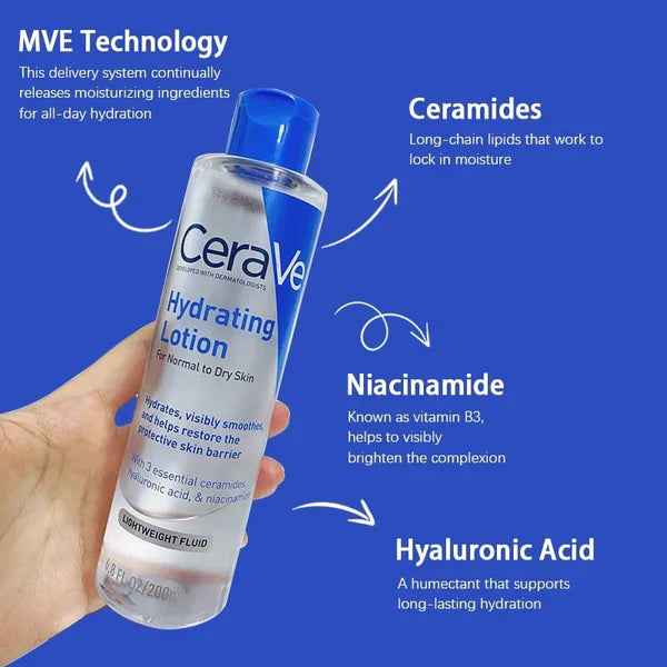 CeraVe Hydrating Lotion For Normal To Dry Skin 200ml