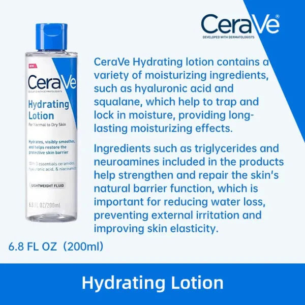 CeraVe Hydrating Lotion For Normal To Dry Skin 200ml