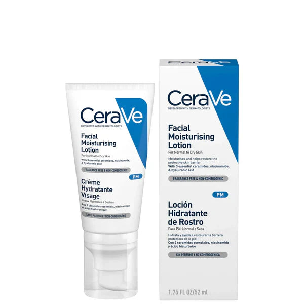 CeraVe PM Facial Moisturizing Lotion For Normal To Dry Skin 52ml