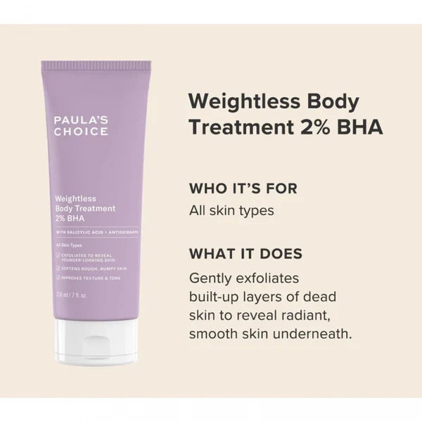 PAULA’S CHOICE Weightless Body Treatment 2% BHA 210ml